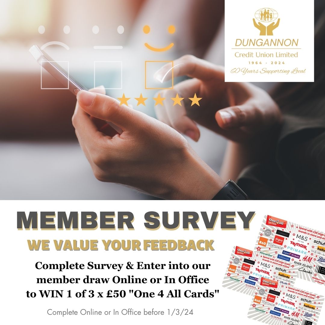 New member survey, we want your feedback.