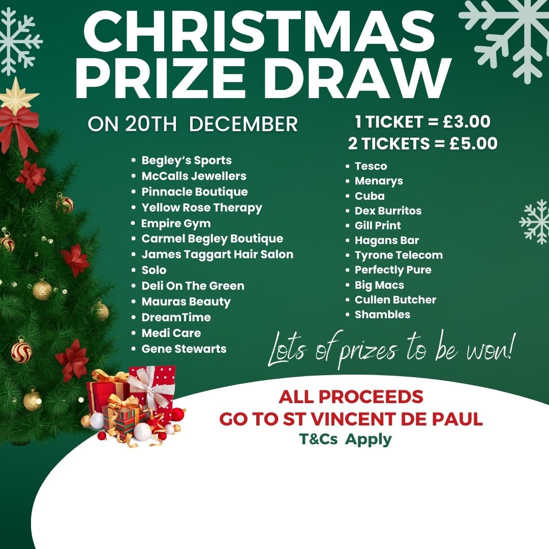 DCU Prize Draw Fundraiser To Support St Vincent De Paul